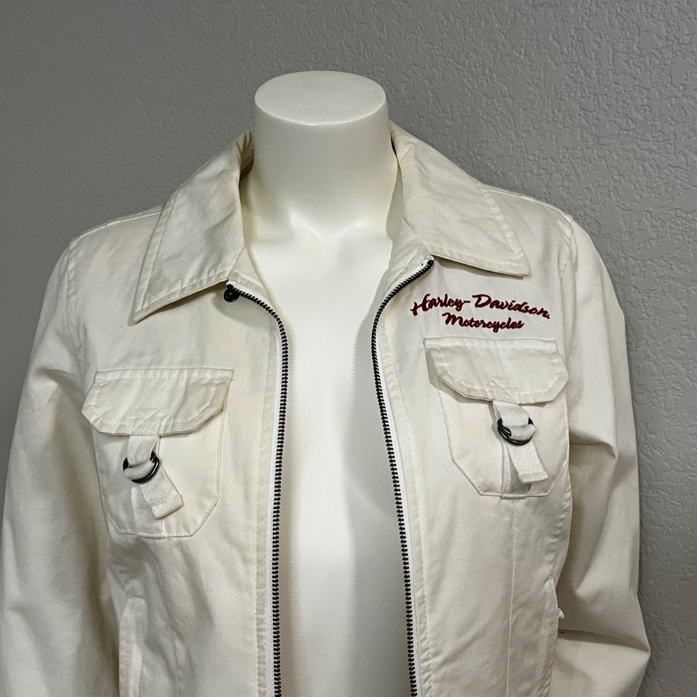 Harley-Davidson Cotton Cream Jacket - Picture 4 of 15